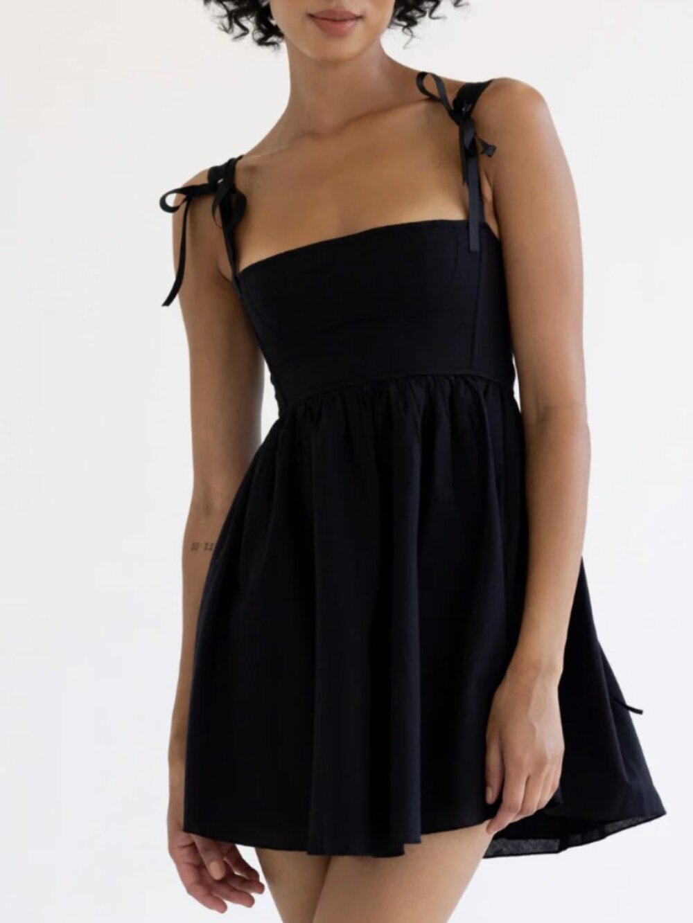 Kitteny Gency Corset Dress, 100% Cotton